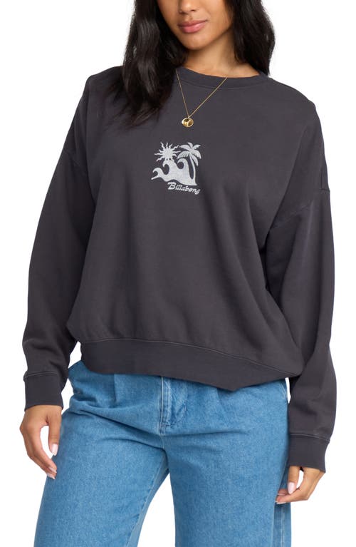 Billabong Echo Crewneck Sweatshirt In Black