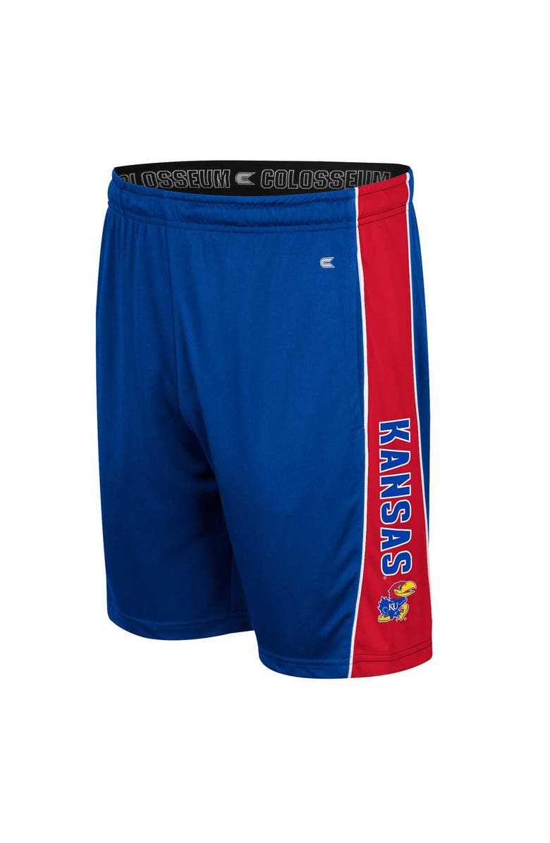 COLOSSEUM Men's Colosseum Royal Kansas Jayhawks Panel Shorts, Alternate, color,