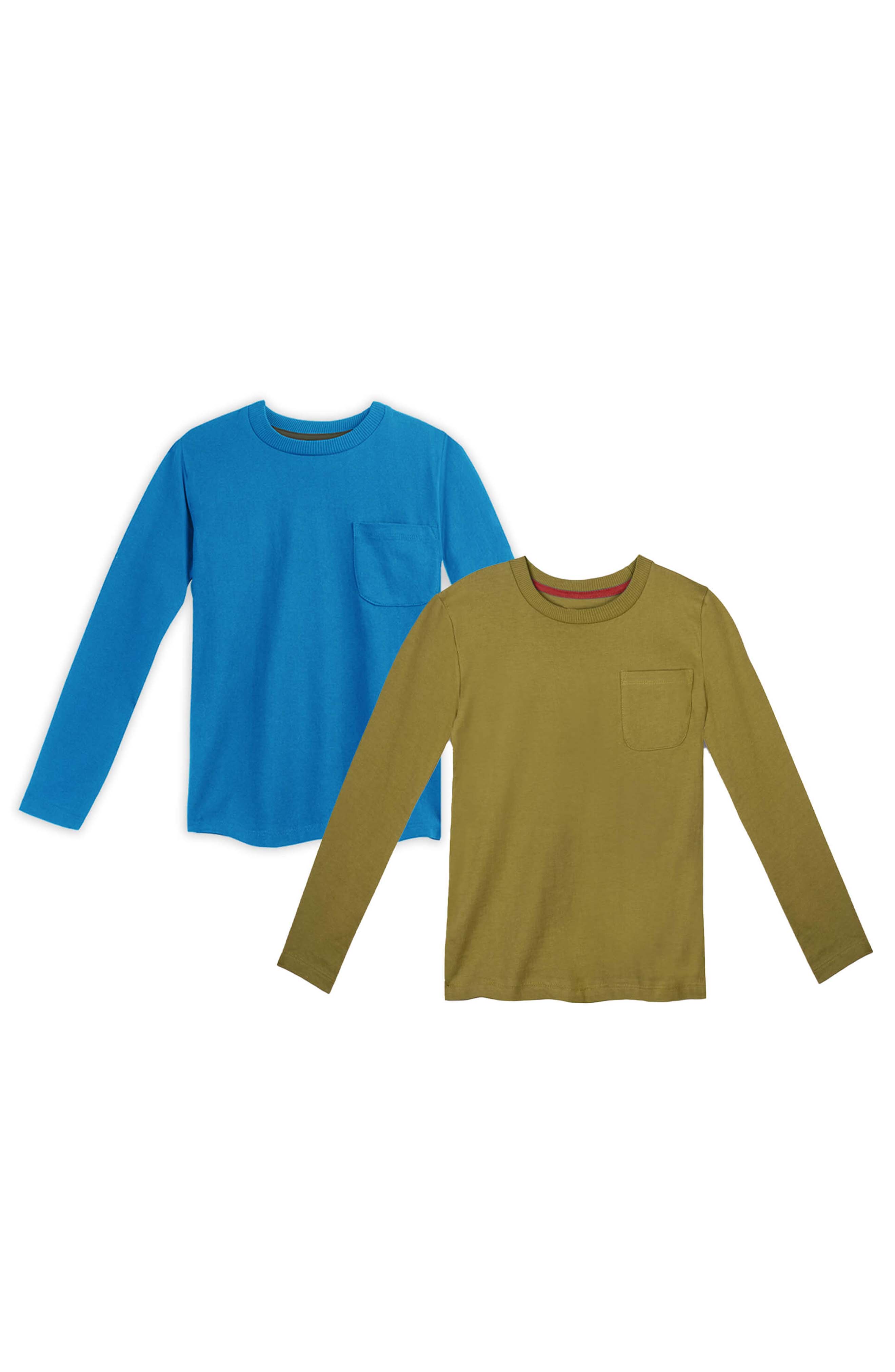 selected Mid Blue & Olive