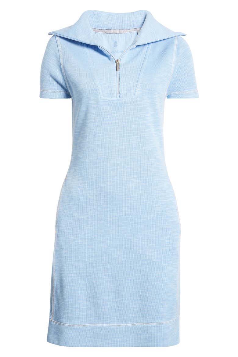Tobago Bay Half Zip Dress, Alternate, color, LIGHT SKY