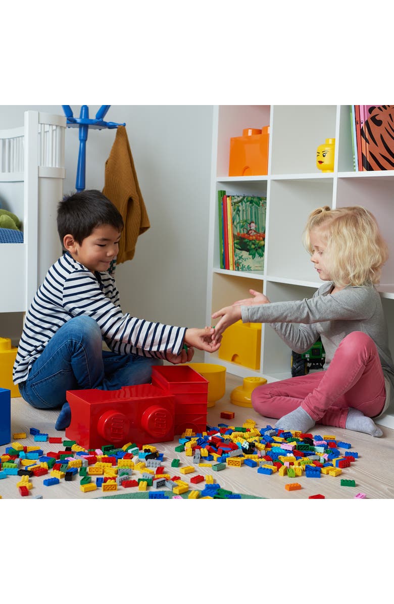 LEGO Storage Brick 2, Bright Red, Alternate, color, Multicolored