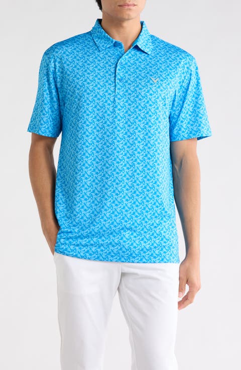 Floral Block Golf Polo