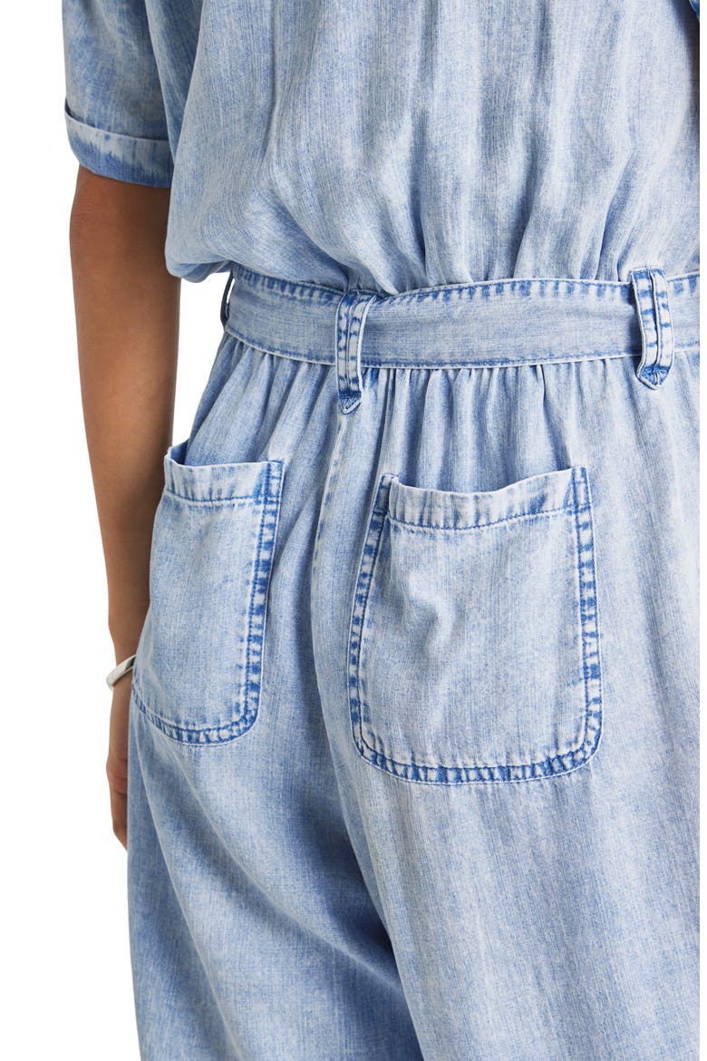 Ray Chambray Jumpsuit, Alternate, color, BLEACHED INDIGO