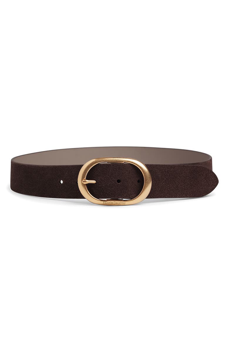 Favorite Daughter The Contour Suede Belt, Main, color, 