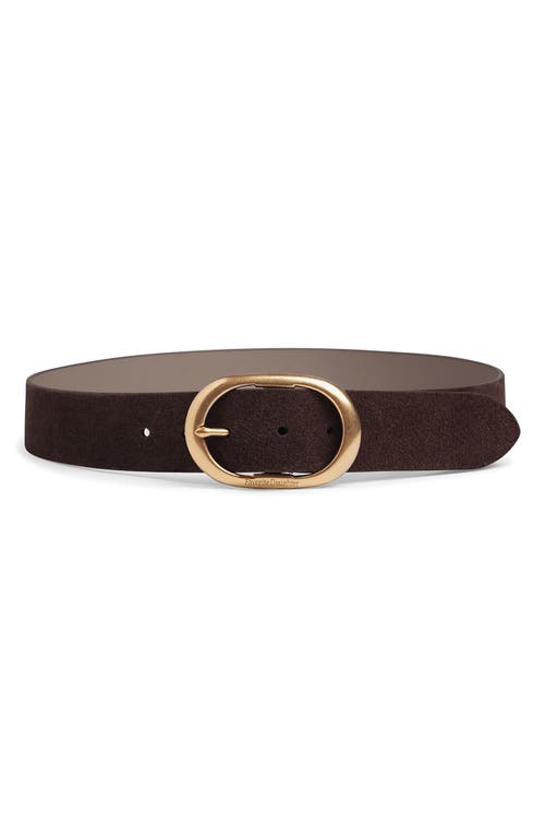 Favorite Daughter The Contour Suede Belt In Brown