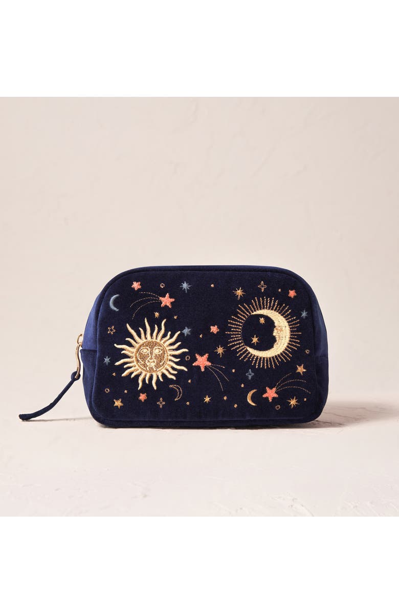 Elizabeth Scarlett Celestial Velvet Makeup Bag, Main, color,