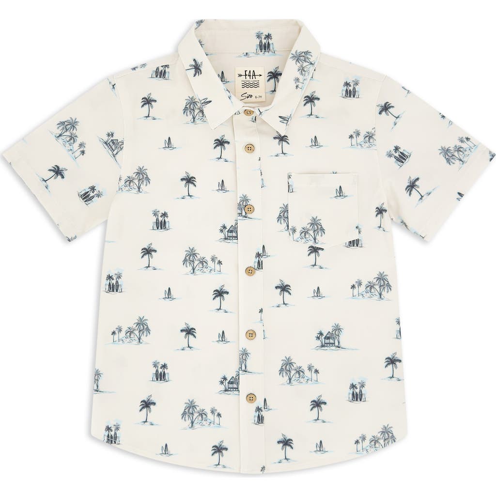 Feather 4 Arrow Kids' Aloha Short Sleeve Button-up Shirt In Multi