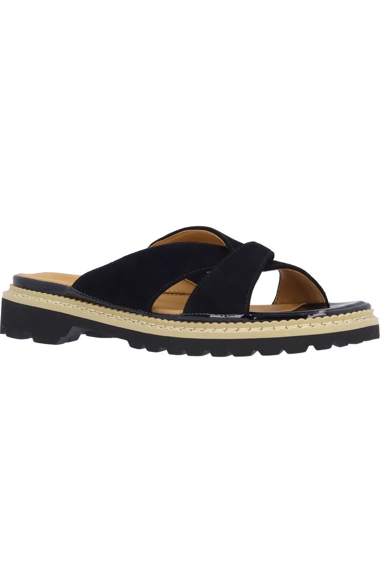 L'Amour des Pieds Deryn Slide Sandal, Main, color, Black
