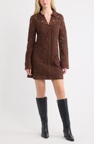 Treasure & Bond Crochet Minidress