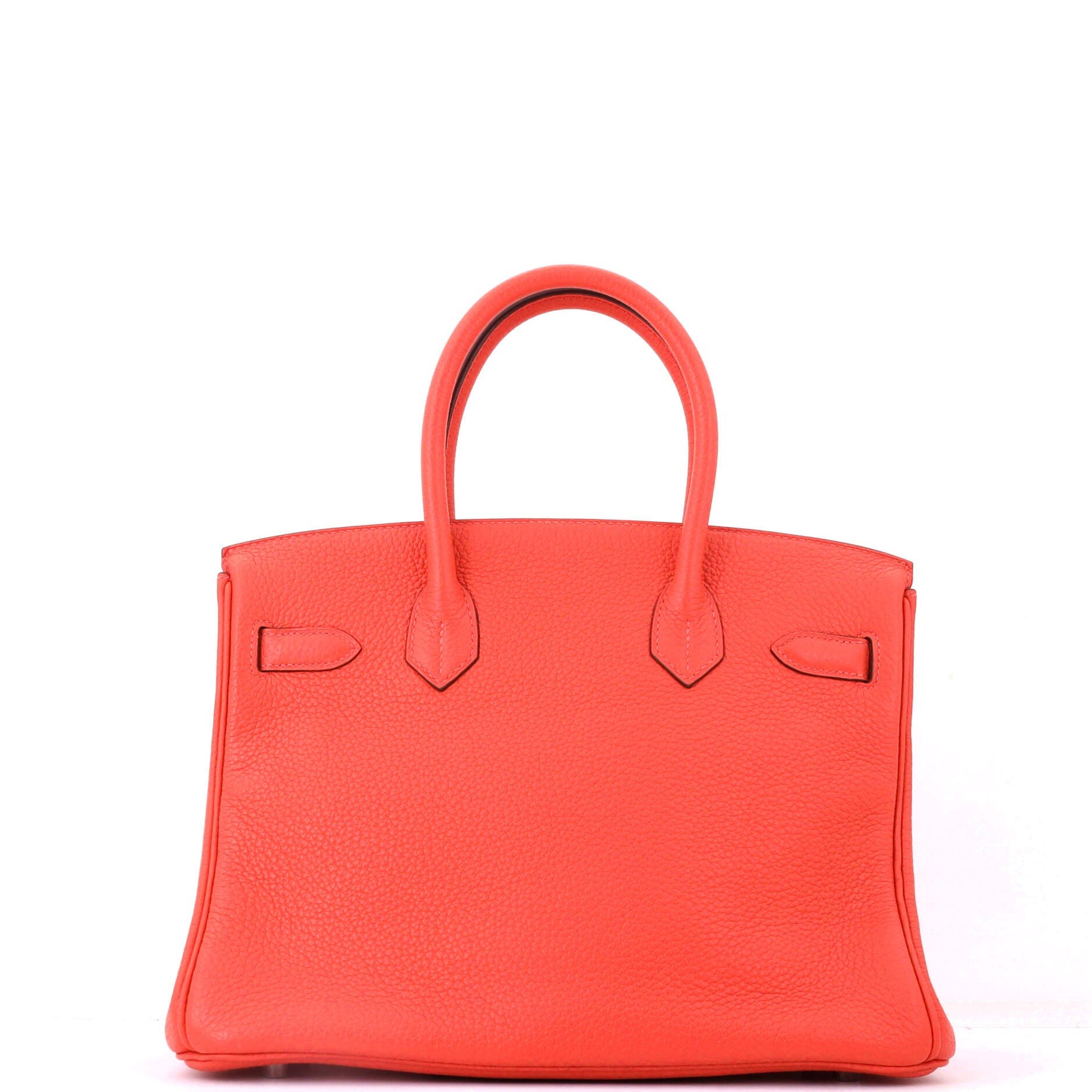 Birkin Handbag Orange Togo with Palladium Hardware 30, Alternate, color, Capucine