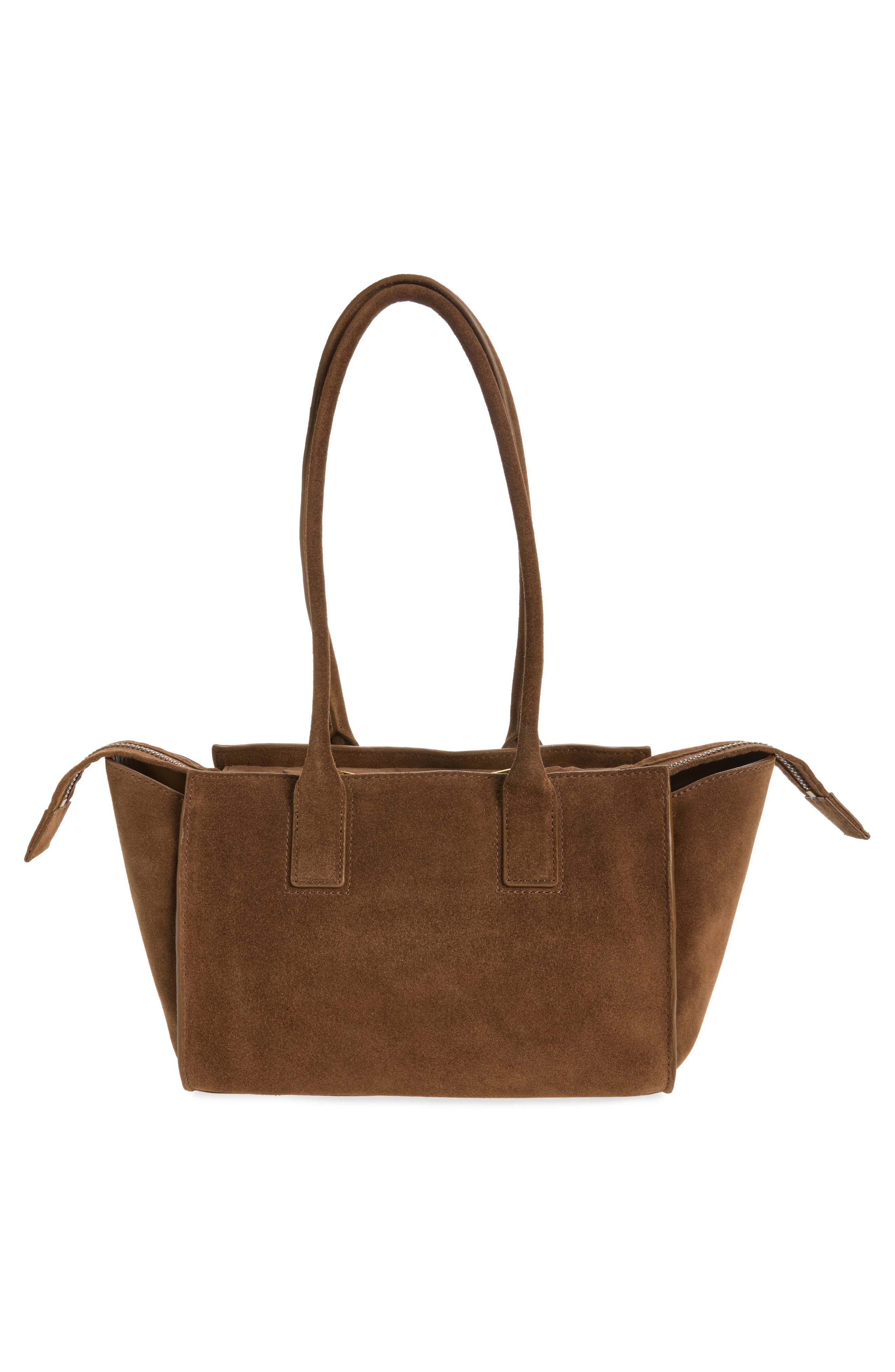 Small Sloane Leather Shopper, Alternate, color, BROWN