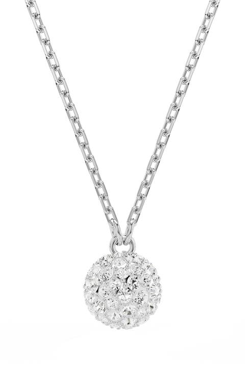 Dextera Pavé Sphere Pendant Necklace