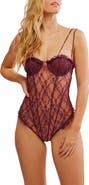 Free People If You Dare Lace Bodysuit
