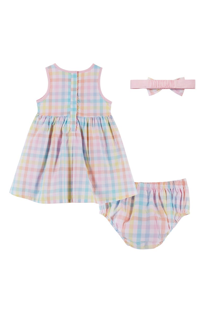 Andy & Evan Gingham Sundress, Headband & Bloomers Set, Alternate, color, 