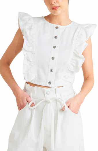 Button-Up Crop Vest
