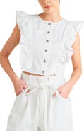 FREEMARKET Button-Up Crop Vest