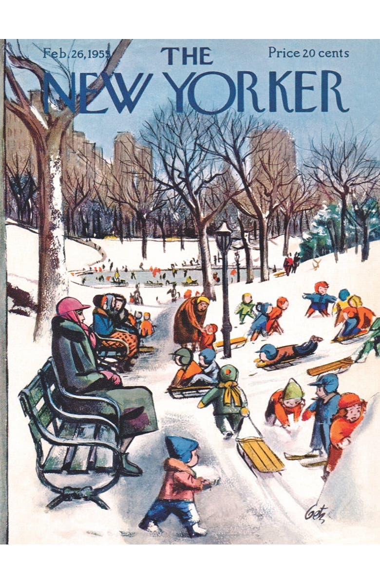 NEW YORK PUZZLE COMPANY Sledding in the Park 500 Piece Puzzle, Alternate, color, NO COLOR