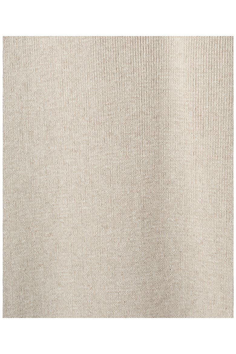 Pull-On Straight Leg Cotton Blend Knit Pants, Alternate, color, BEIGE