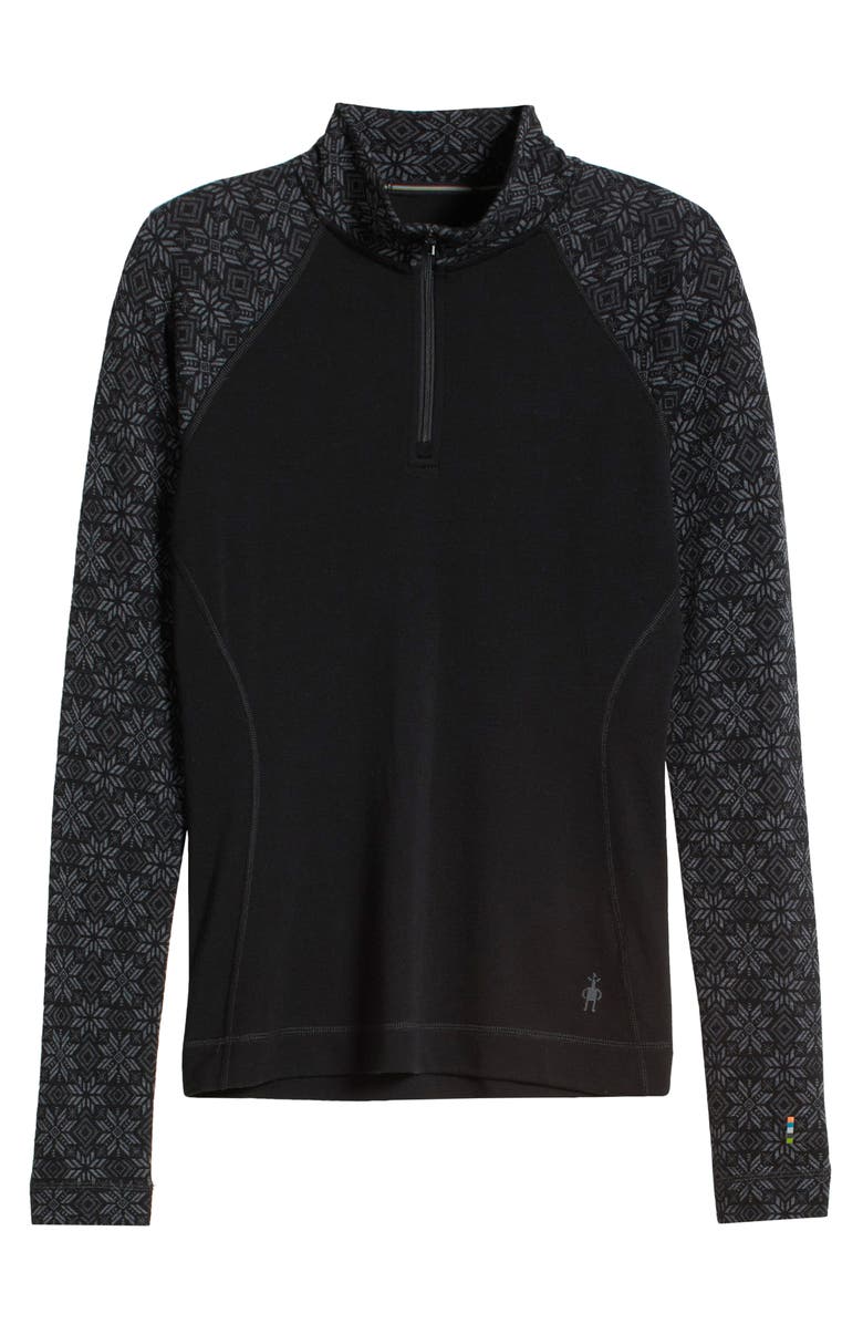 Smartwool Classic Themal Merino Wool Base Layer Quarter Zip Top, Alternate, color, 
