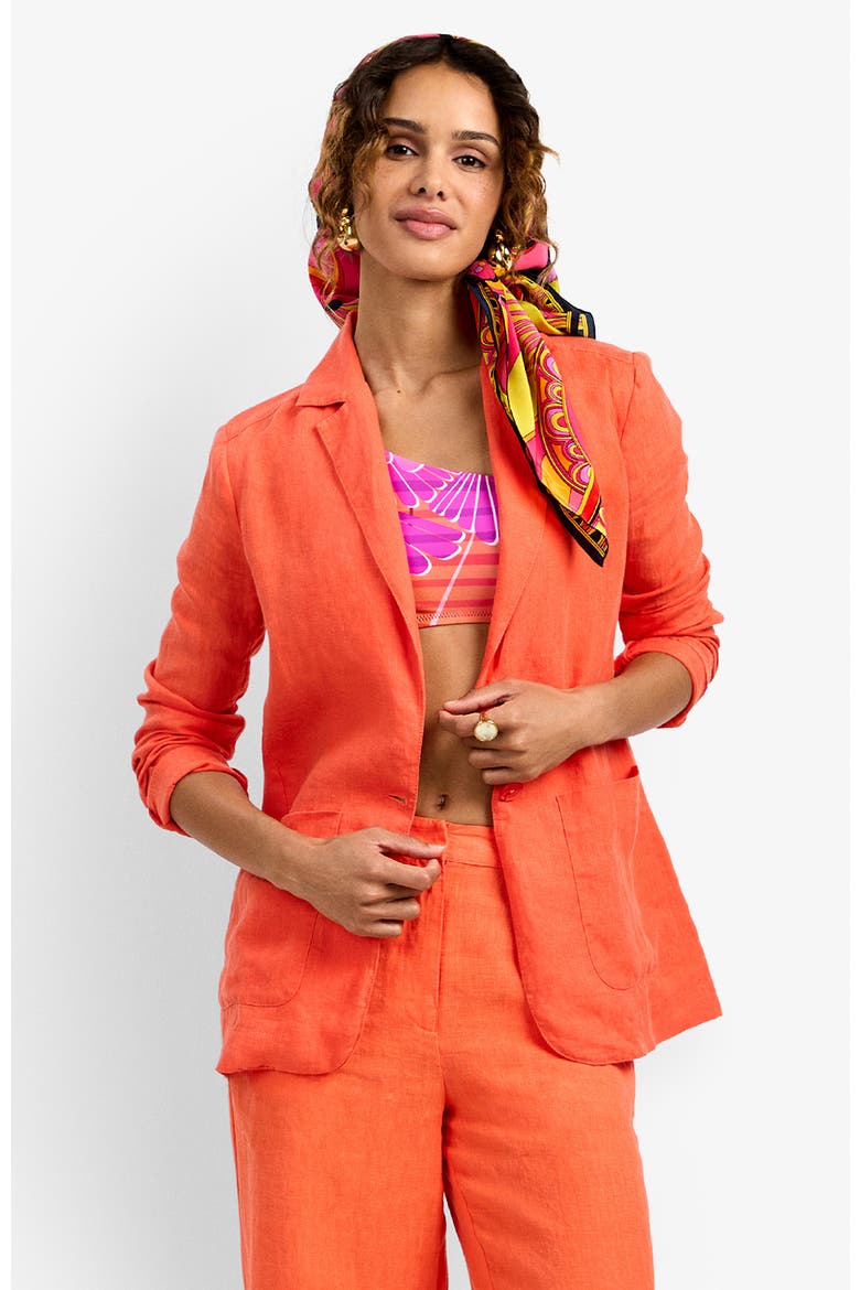 Azurine Blazer, Alternate, color, Calypso Coral