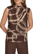 Donna Karan New York Burnout Gathered Shoulder Top