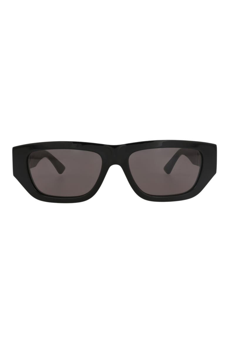 Gender Inclusive 55mm Square Sunglasses, Main, color, BLACK BLACK GREY