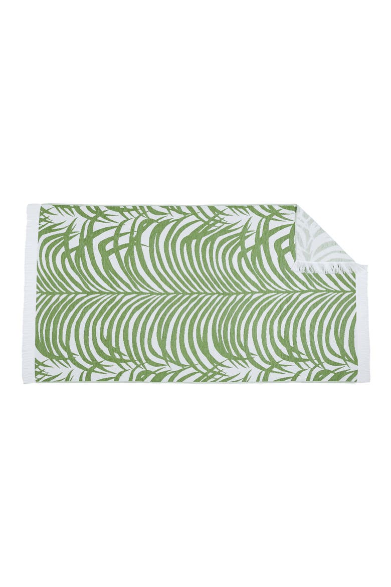 Zebra Palm Beach Towel, Alternate, color, JUNGLE