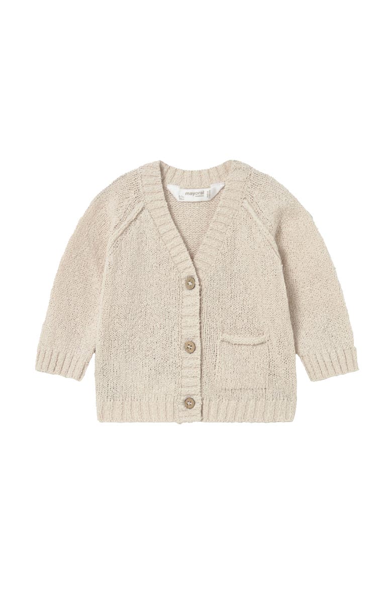 Mayoral Maple Knitted Cardigan, Main, color, Beige