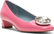 Frances Valentine Mary Embellished Square Toe Pump