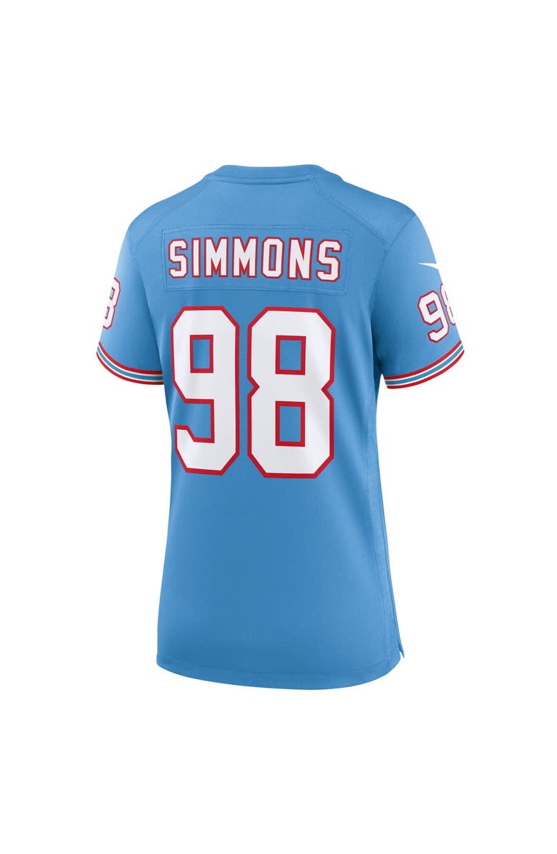 Nike Women's Nike Jeffery Simmons Light Blue Tennessee Titans Player Jersey, Alternate, color, Light Blue