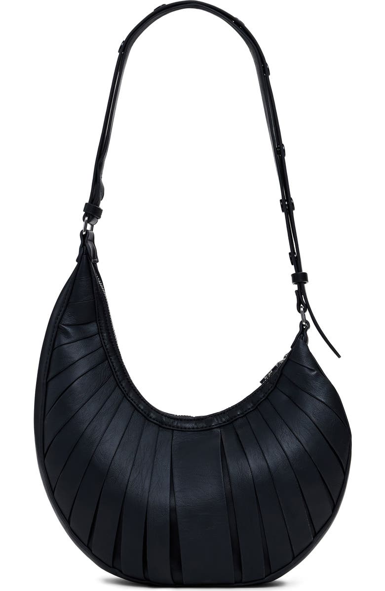 Desigual Faux Leather Shoulder Bag, Alternate, color, Black