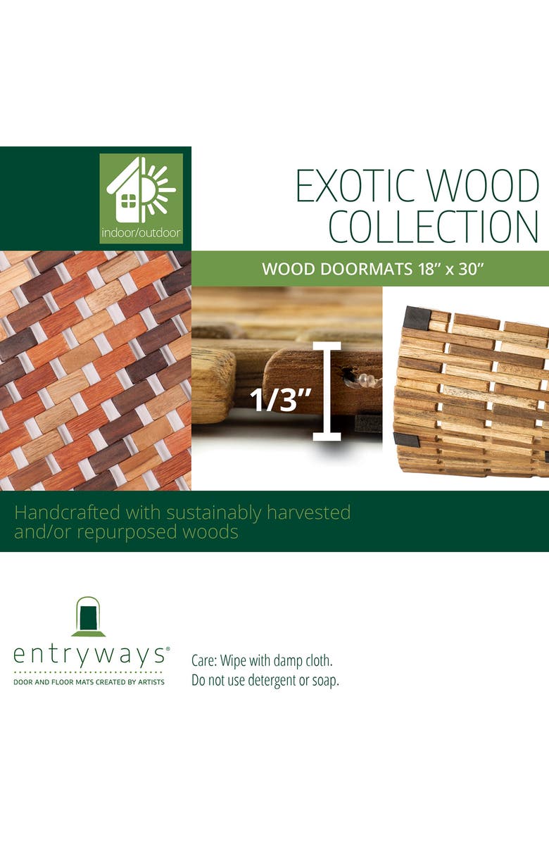 ENTRYWAYS Douglas Exotic Wood Mat, Alternate, color, 