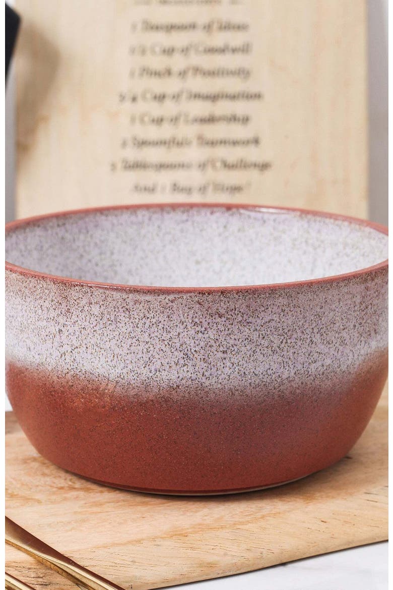 Vince Stoneware 4-Piece Bowl Set, Alternate, color, Red