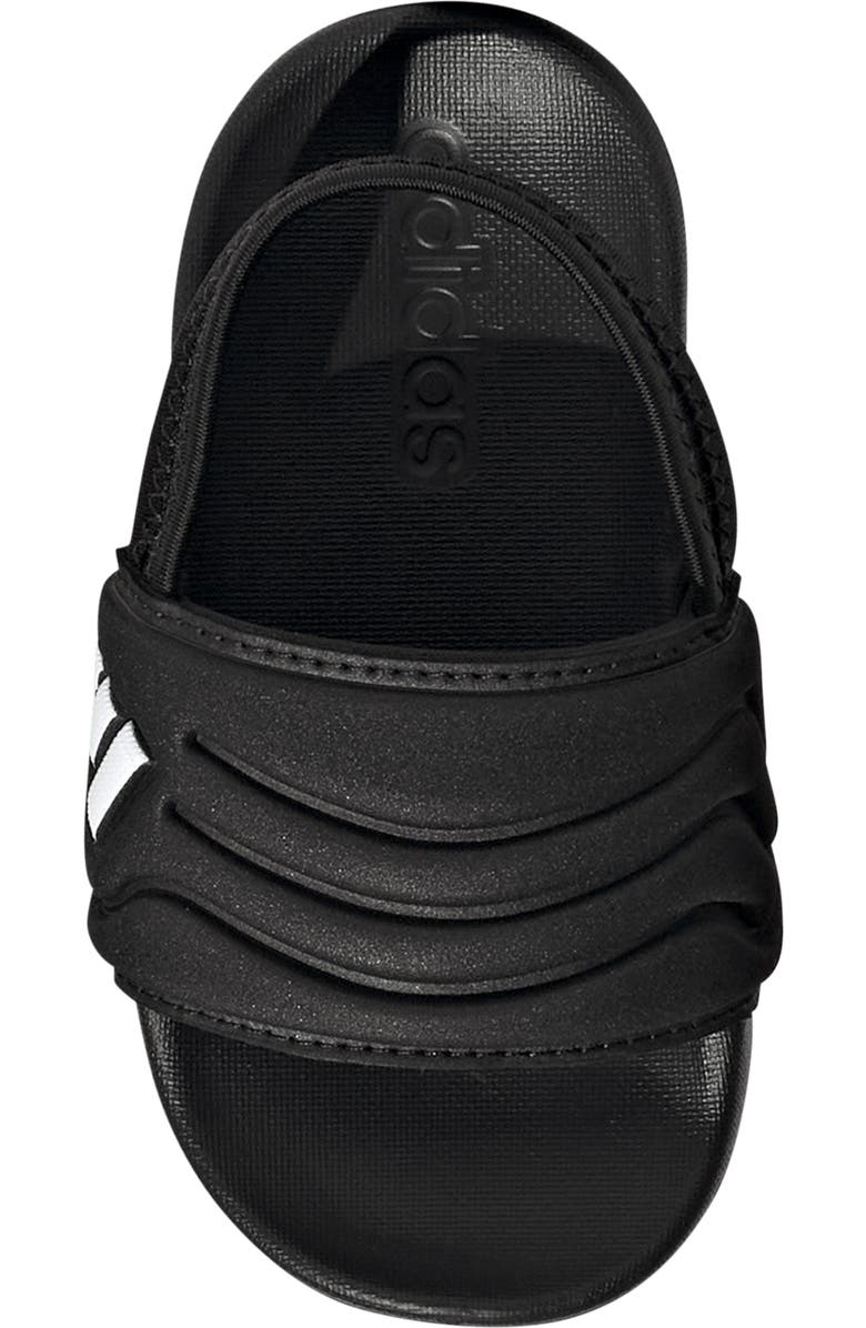 adidas Kids' Adilette Estrap 2.0 Slide Sandal, Alternate, color, Core Black/ Footwear White