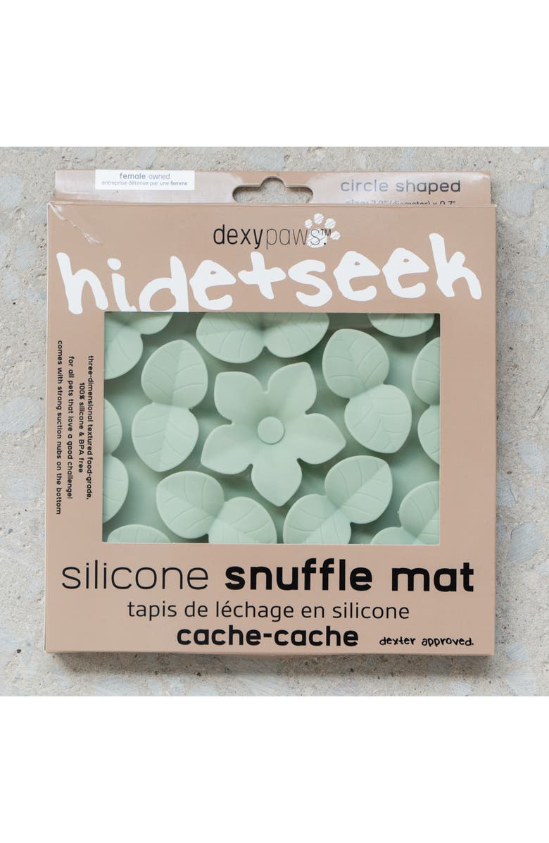 Dexypaws Textured Dog Feeding Pad, Alternate, color, Green