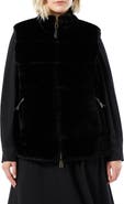 Marina Rinaldi Disegno Reversible Faux Fur Vest