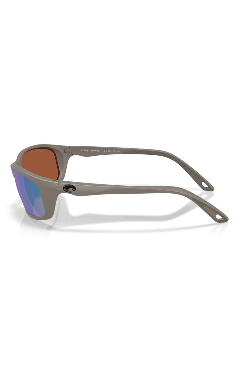 Costa Del Mar Brine II 59mm Sunglasses, Alternate, color, Matte Olive Shale / Green