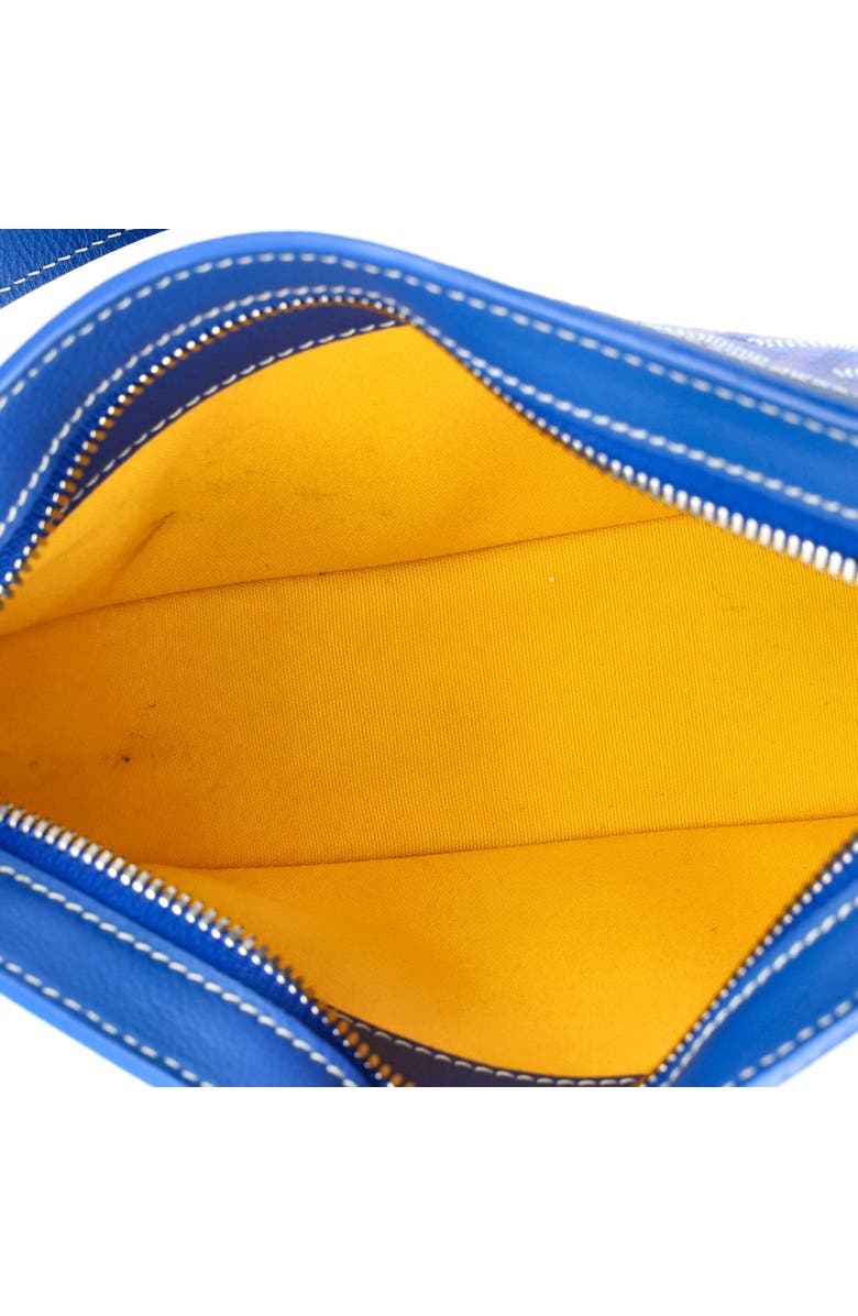 Pre-Owned Goyard Hirondelle Shoulder Bag Coated Canvas and Leather, Alternate, color, Blue