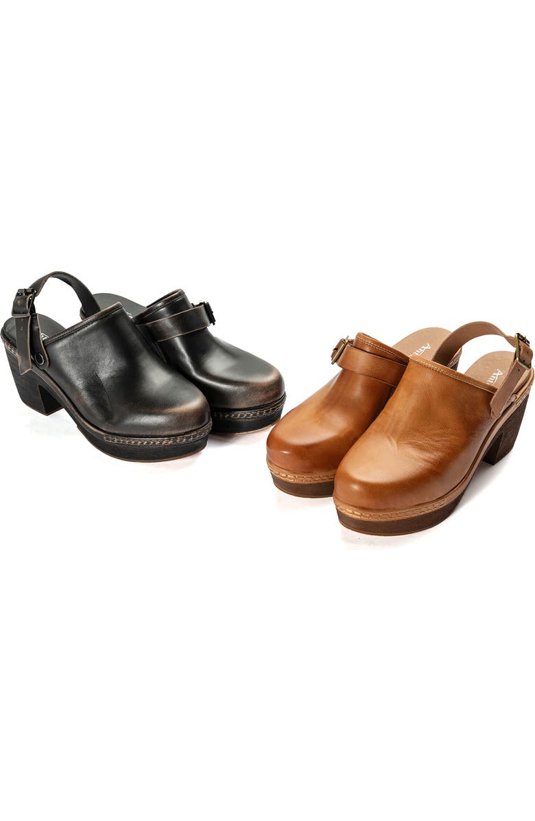 ANTELOPE Sabella Buckle Leather Mule, Alternate, color,