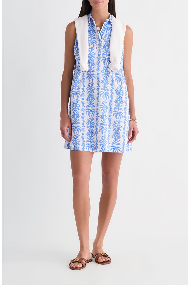 Pippa Harbor Dress, Main, color, BREAKER PALM STRIPE