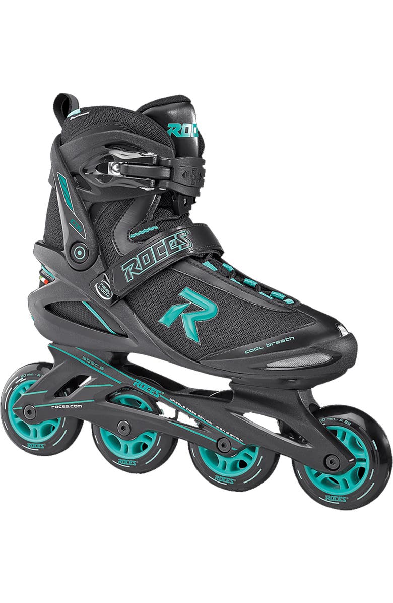 Roces Icon Womens Inline Skates, Main, color, Black/Aqua