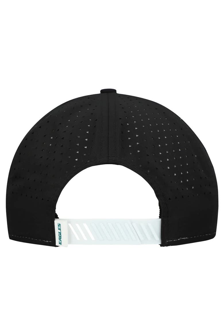 Men's New Era  White/Black Philadelphia Eagles Established Patch 9SEVENTY Adjustable Hat, Alternate, color, White