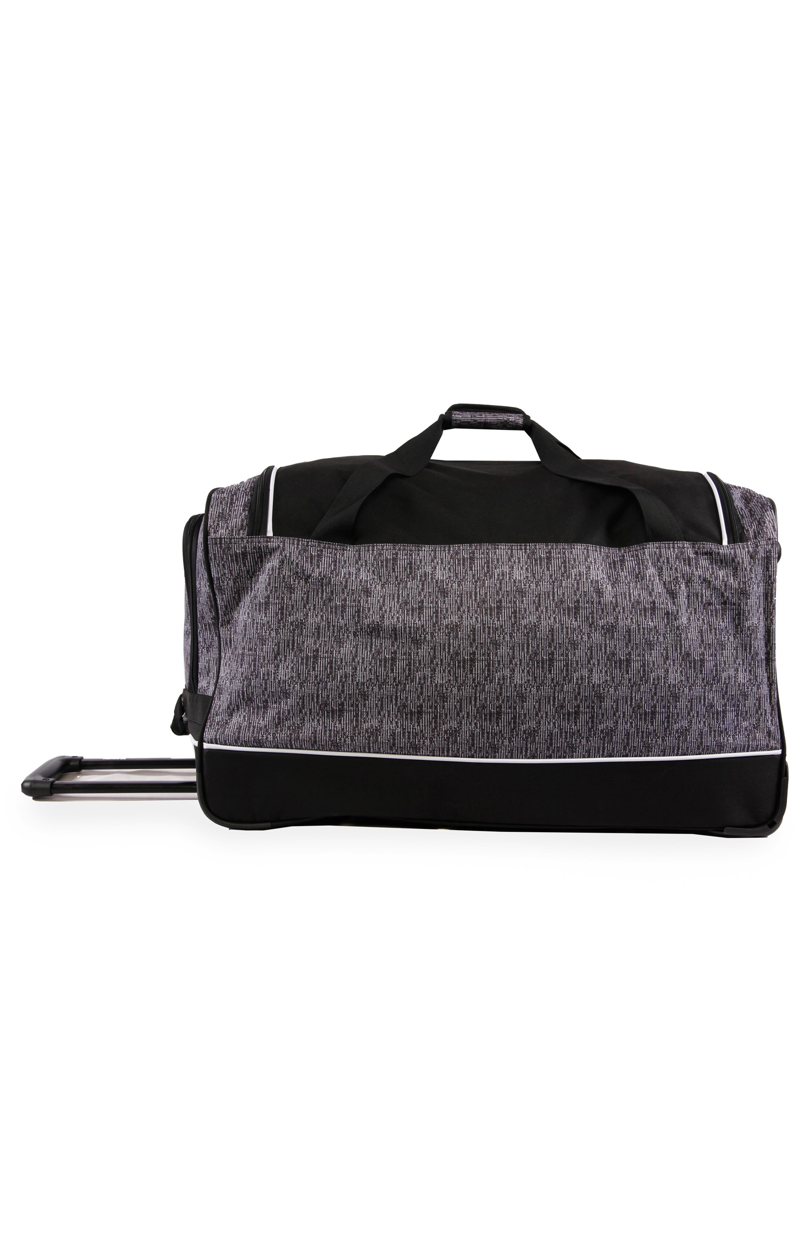 Hurley Kahuna 30" Roller Duffle Bag, Alternate, color, Grey Tweed