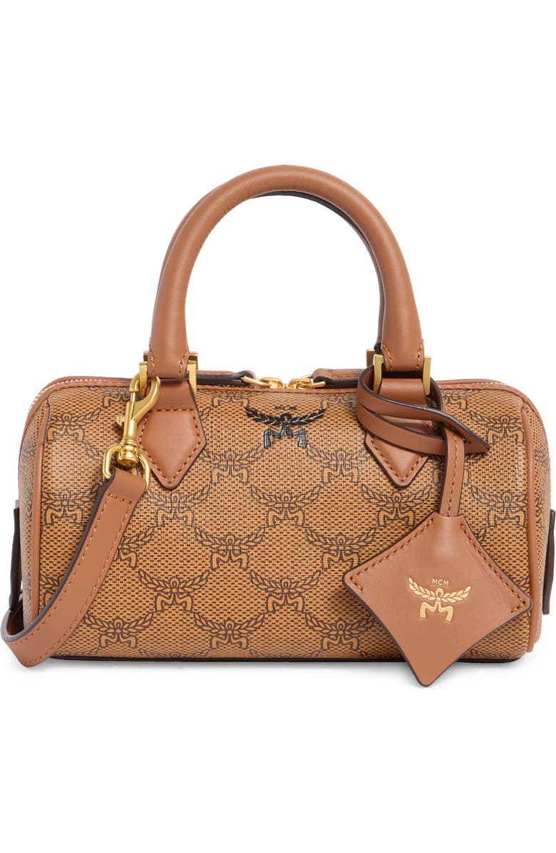 MCM Ella Mini Boston Barrel Bag, Main, color,