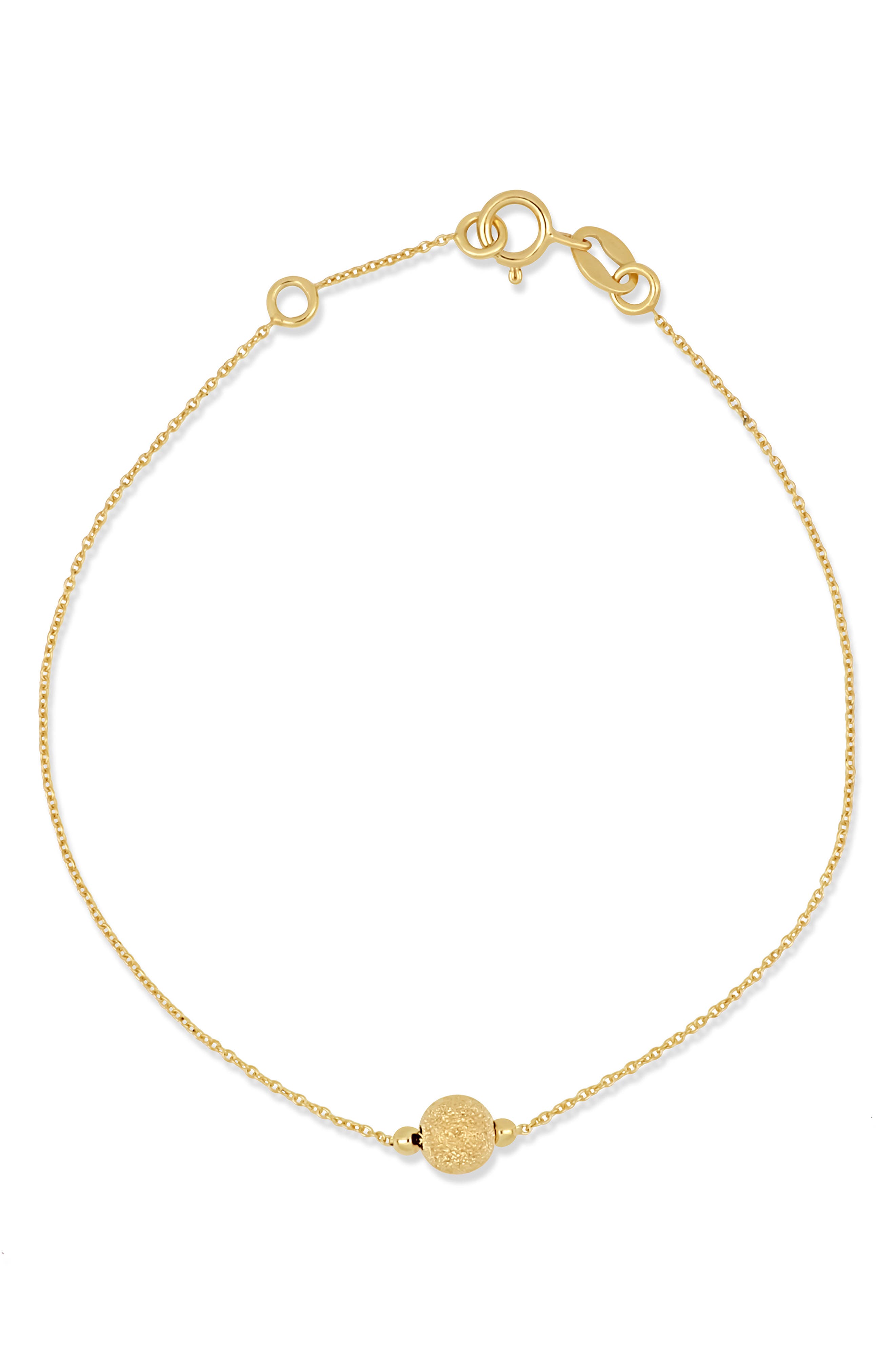 Bony Levy 14K Yellow Gold Beaded Chain Bracelet