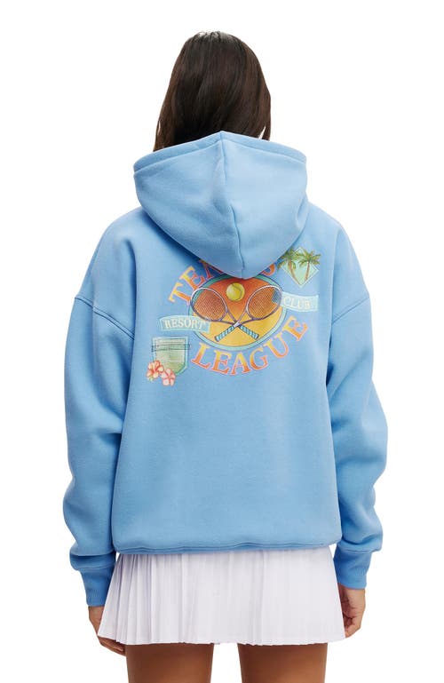 Shop Cotton On Body Active Plush Premium Graphic Hoodie In Gumball Retro Resort