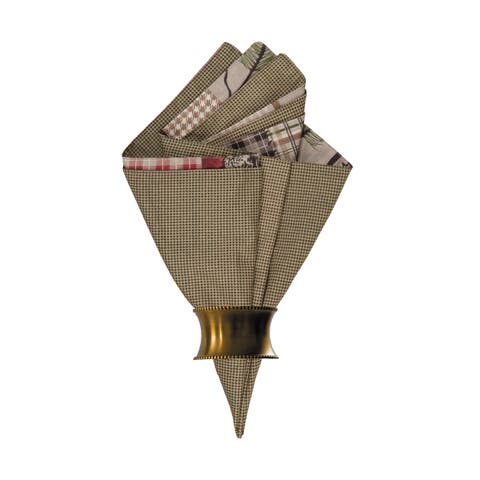 Caleb Deer Bear Green Cabin Lodge Napkin Set of 6