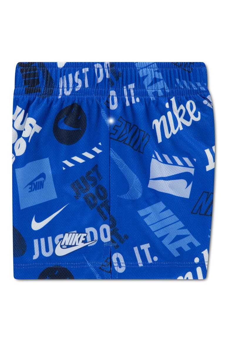 Sportswear All Over Print T-Shirt & Shorts Set, Alternate, color, GAME ROYAL