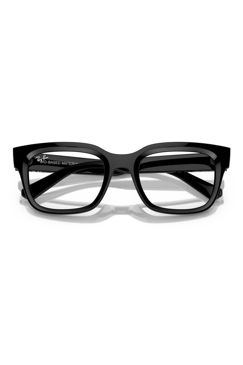 Chad 54mm Rectangular Optical Glasses, Alternate, color, BLACK