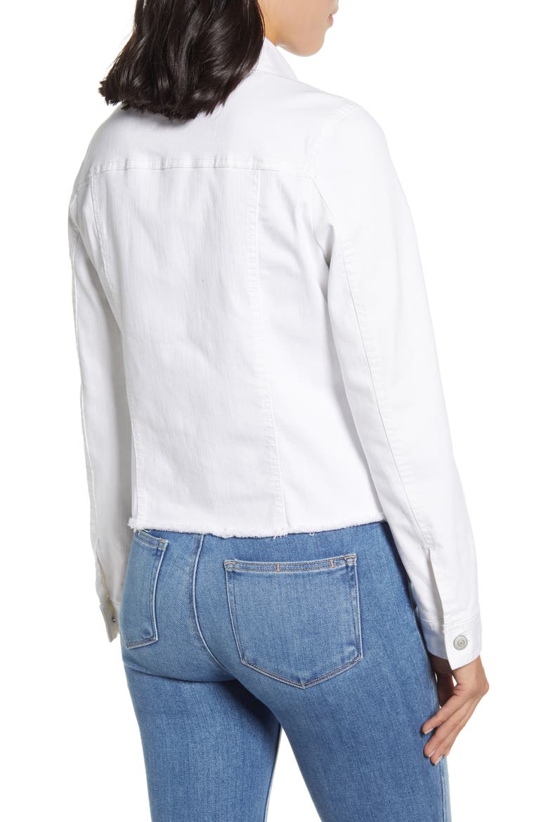 Ella Denim Jacket, Alternate, color, WHITE